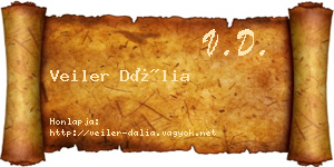 Veiler Dália névjegykártya